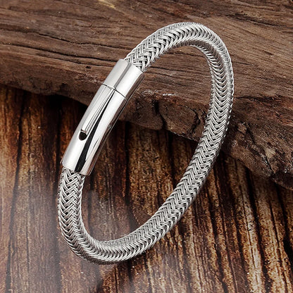 Minimalist Waterproof Steel Wire Cuff Bracelet – Classic Stainless Steel Charm Jewelry Gift