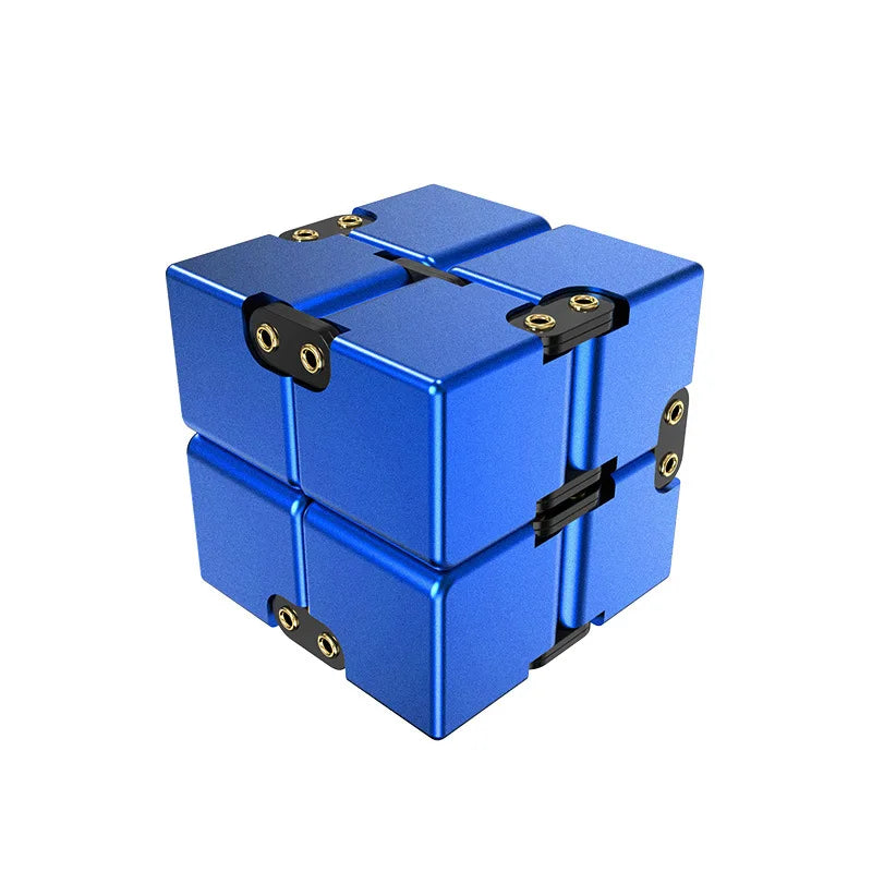 MGS Ease Stress with Our Metal Infinity Cube - Perfect Gift, Ideal for Anxiety Relief at the Office - Man Gifts Shop