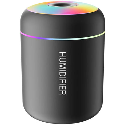 Mini 180ML USB Air Humidifier – Quiet Mist Diffuser with LED Lights