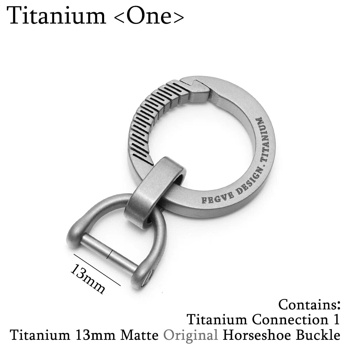 Real Titanium EDC Keychain Luxury Car Key Ring - Man Gifts Shop