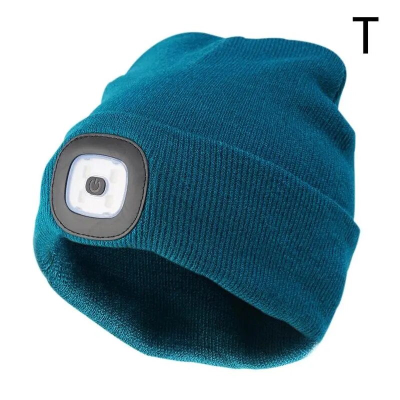 Unisex LED Beanie with Light, USB Rechargeable Hands-Free LED Headlamp Hat - Man Gifts Shop