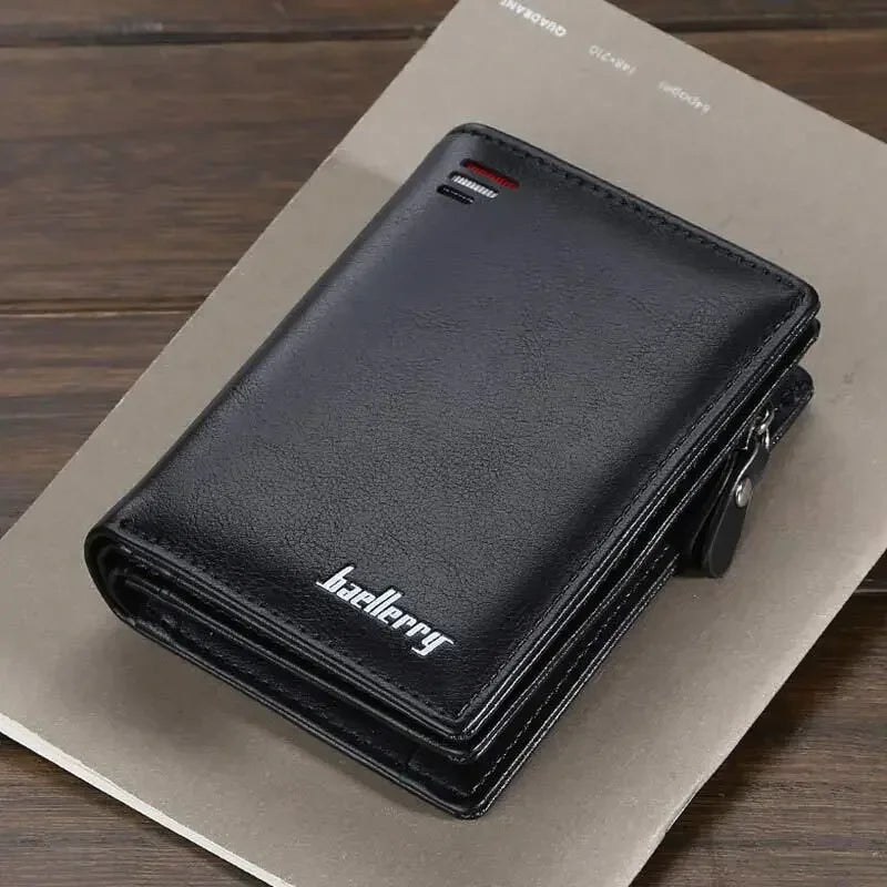Custom Engraved Zipper Wallet for Men