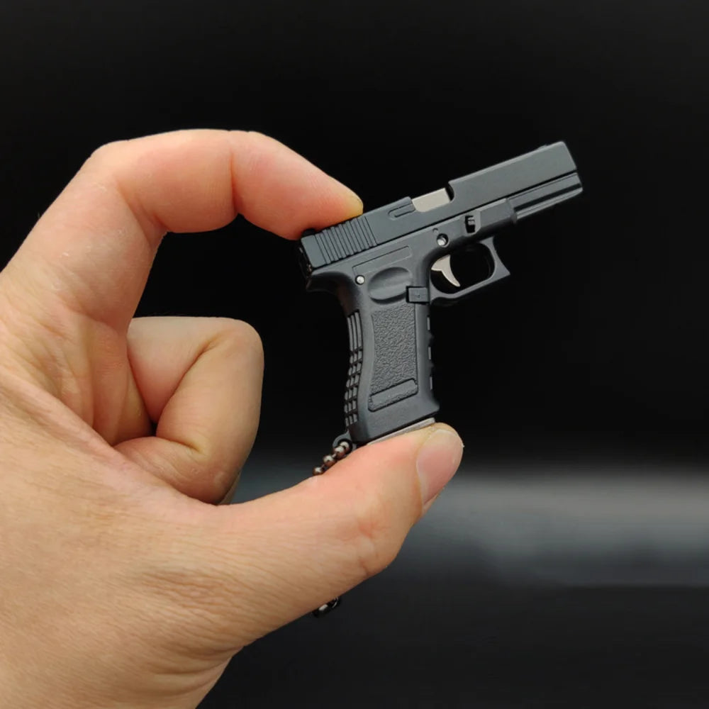 1:3 Scale Miniature Glock Alloy Keychain Pistol Model – The Ultimate Pocket-Sized Toy Gun Adventure - Man Gifts Shop