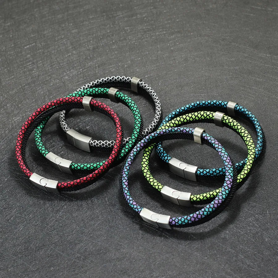 Knotic Men’s Paracord Bracelet with Magnetic Stainless Steel Clasp – Rugged & Stylish