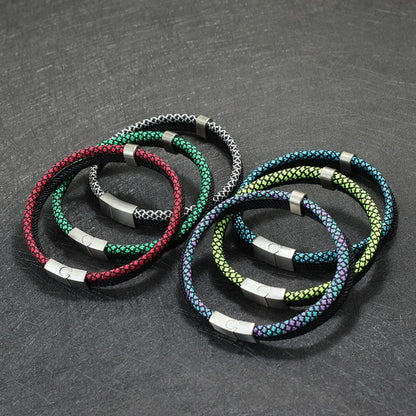 Knotic Men’s Paracord Bracelet with Magnetic Stainless Steel Clasp – Rugged & Stylish