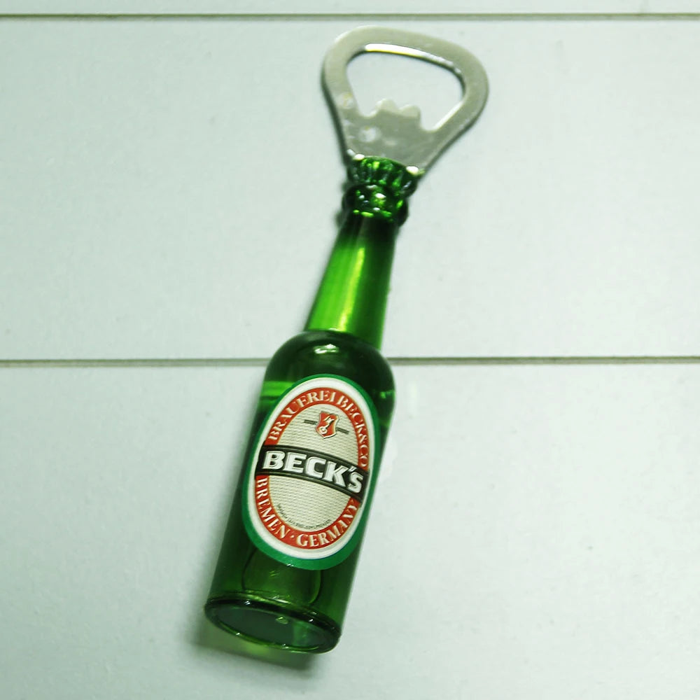 Retro Vibes: Creative Beer Bottle Opener - Personalized Bar Decoration with Mini Home Beverage Opener, Refrigerator Magnetic Tape Driver - Man Gifts Shop