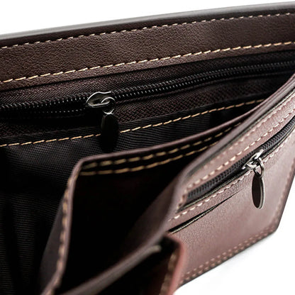 Short Slim Men Wallet Card Holder Luxury PU Leather High Quality - Man Gifts Shop
