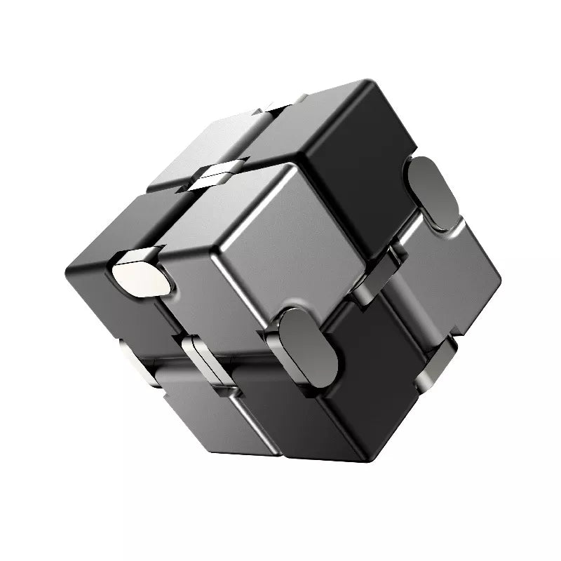 MGS Ease Stress with Our Metal Infinity Cube - Perfect Gift, Ideal for Anxiety Relief at the Office - Man Gifts Shop