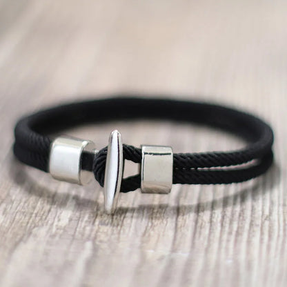 51Luckind Milan Rope Anchor Bracelet – Handmade Cotton Survival Jewelry for Men & Women