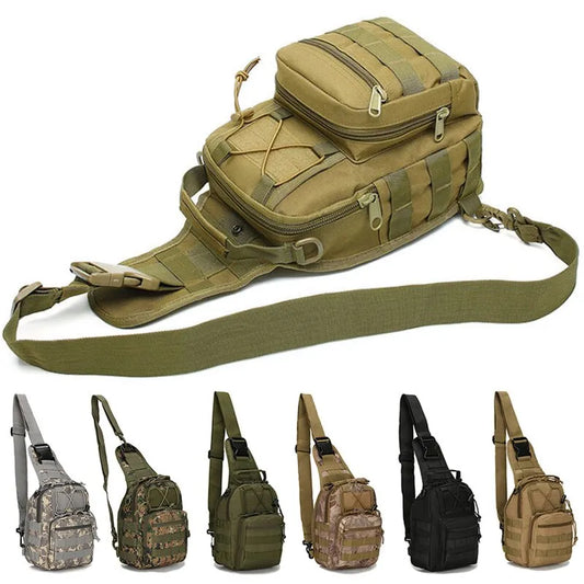 Rugged Tactical Crossbody Chest Bag for Adventurous Men - Man Gifts Shop