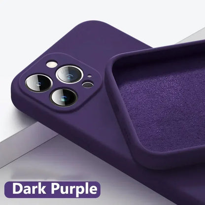 Shock-Proof Silicone Case for iPhone 15 & 16 Series – Soft, Stylish, and Protective
