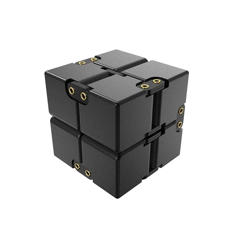 MGS Ease Stress with Our Metal Infinity Cube - Perfect Gift, Ideal for Anxiety Relief at the Office - Man Gifts Shop