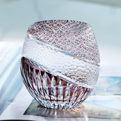 Handmade Edo Kiriko Crystal Whiskey Glass – Premium Japanese Cut Glass for Scotch, Bourbon & Cocktails