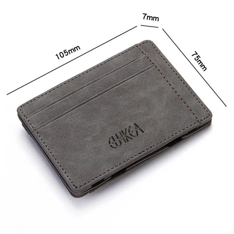 Mini Card Holder Wallet: Quality PU Leather - Man Gifts Shop