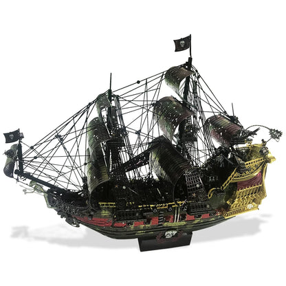 3D Metal Puzzle The Queen Anne's Revenge Jigsaw Pirate Ship DIY Model