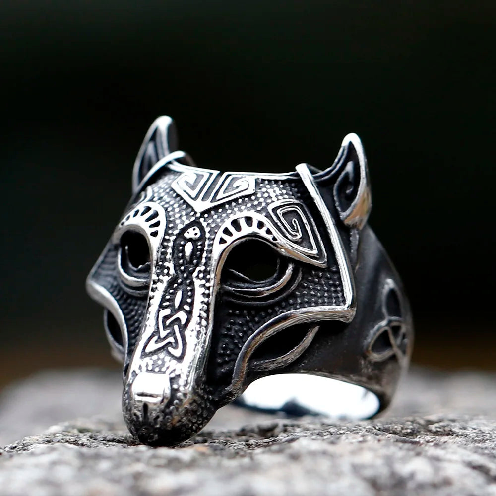 Forge Your Legacy: MGS Men's Viking Wolf 316L Stainless Steel Ring – Unleash Your Inner Warrior - Man Gifts Shop