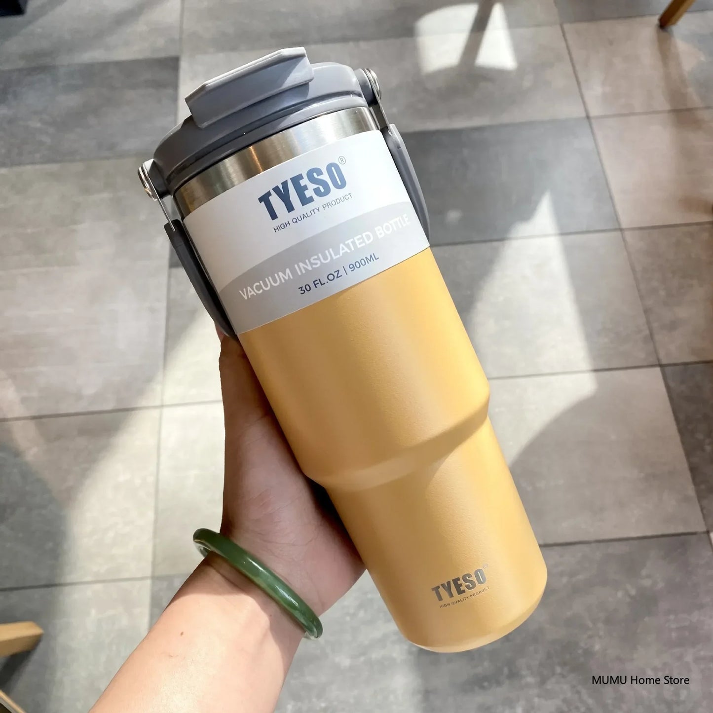 Original TYESO Stainless Steel Cold And Hot Double-layer Insulated Cup Tumbler Thermo Water Bottle