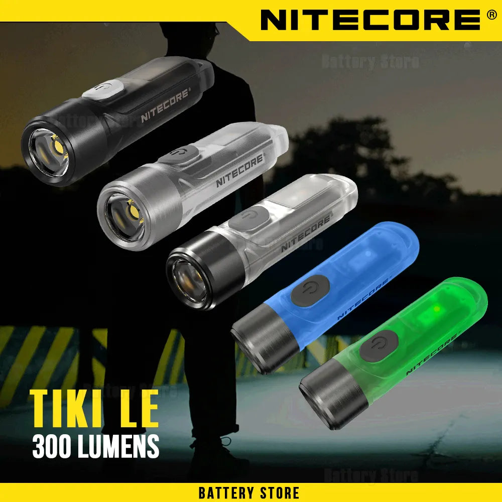 Original NITECORE TIKI LE 300 Lumens MINI keychain EDC flashlight - Man Gifts Shop