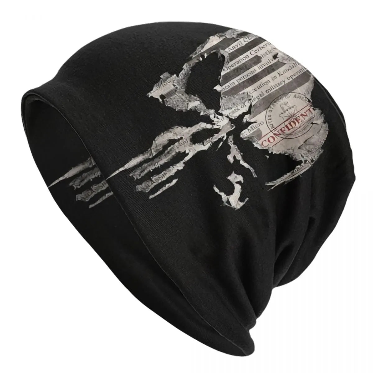 Embrace the Dark Elegance with Heavy Metal Punisher Skull Beanies - Man Gifts Shop