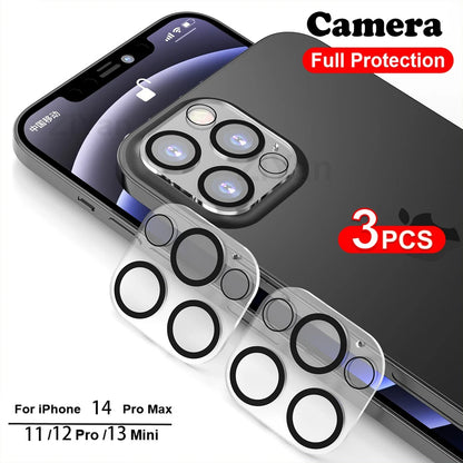 3pcs Camera Lens Protector For iPhone 15 Pro Max Protective Glass iPhone 16 14 11 12 13 14 Plus 13 Mini