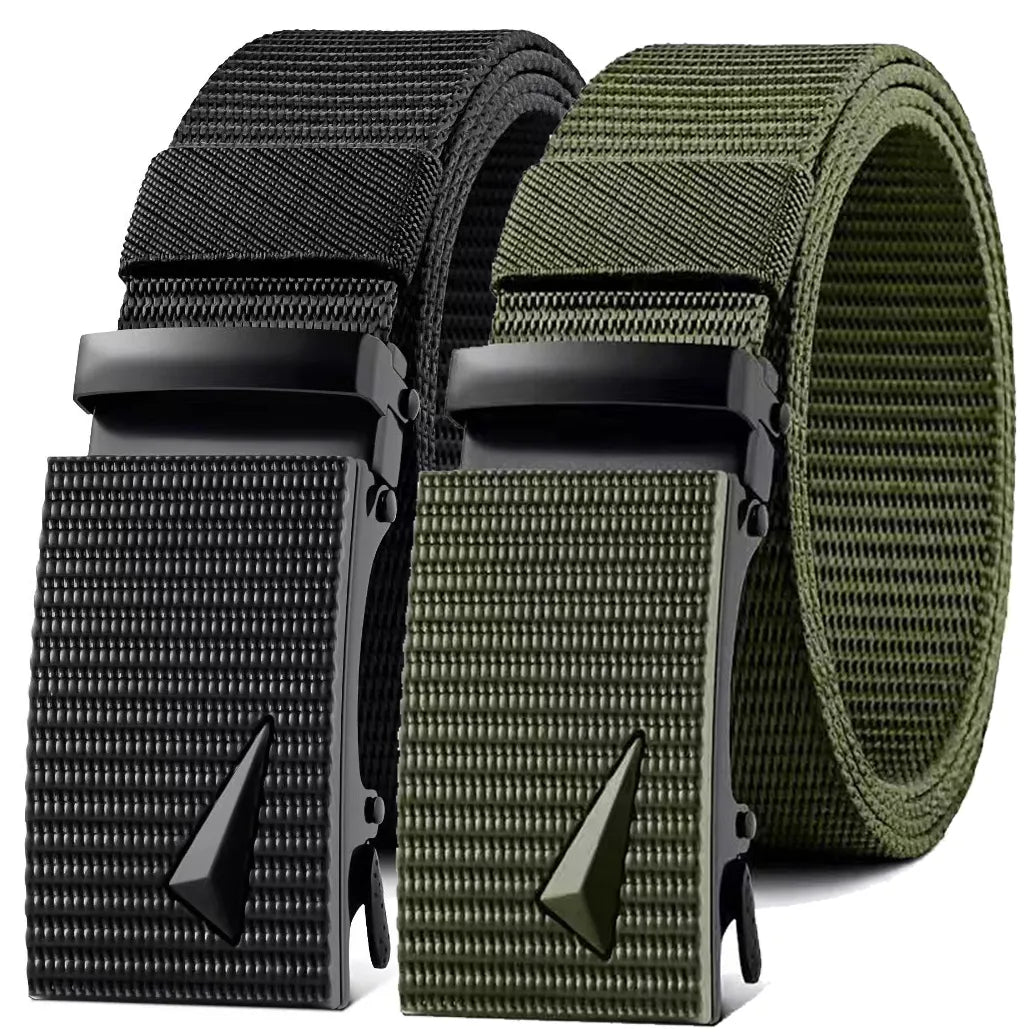 MGS Nylon Breathable Belts for Men: Cowboy Canvas Designer Belt - Outdoor Tactical and Military - Man Gifts Shop