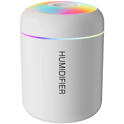 Mini 180ML USB Air Humidifier – Quiet Mist Diffuser with LED Lights