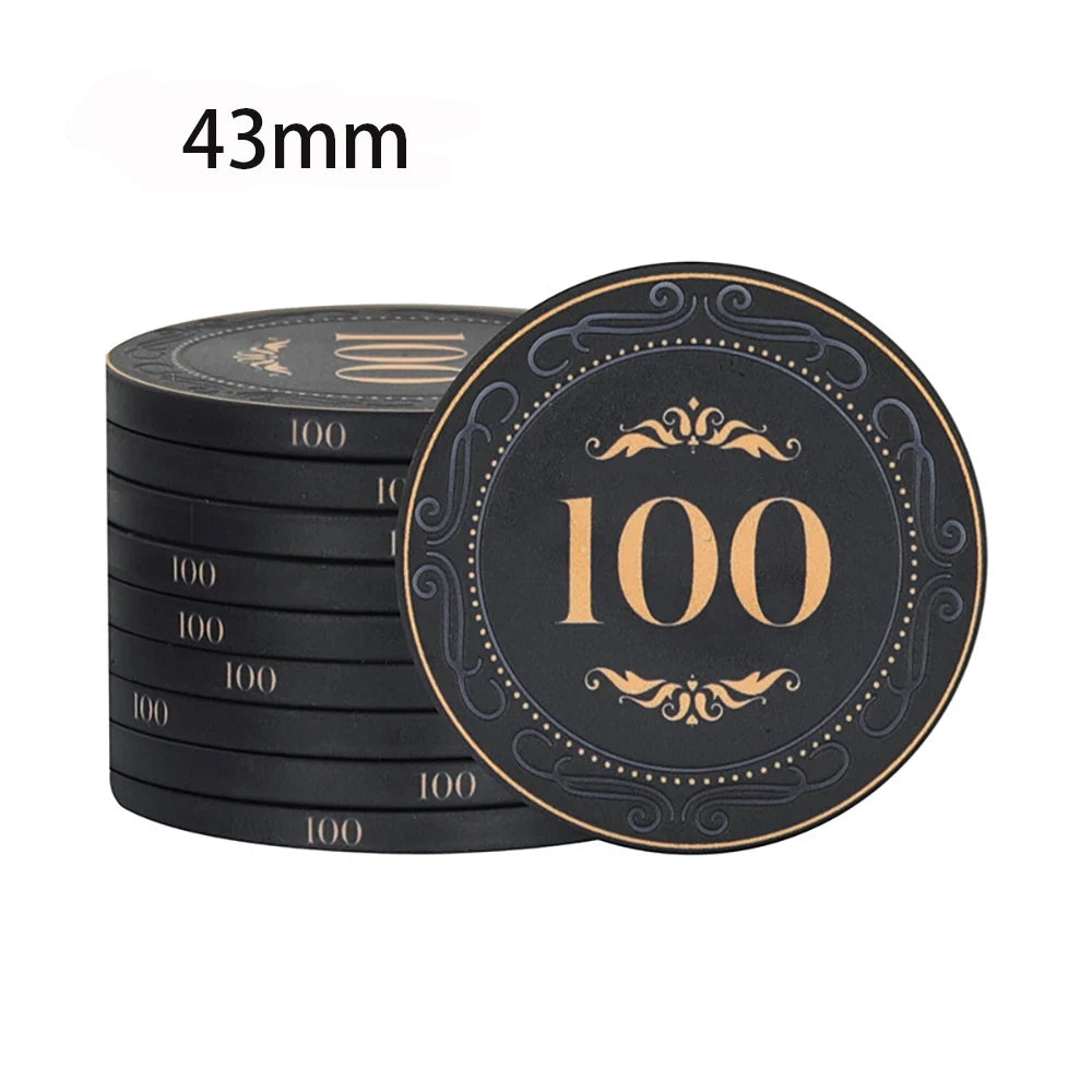 High-Quality 10PCS Ceramic Poker Chips - Man Gifts Shop