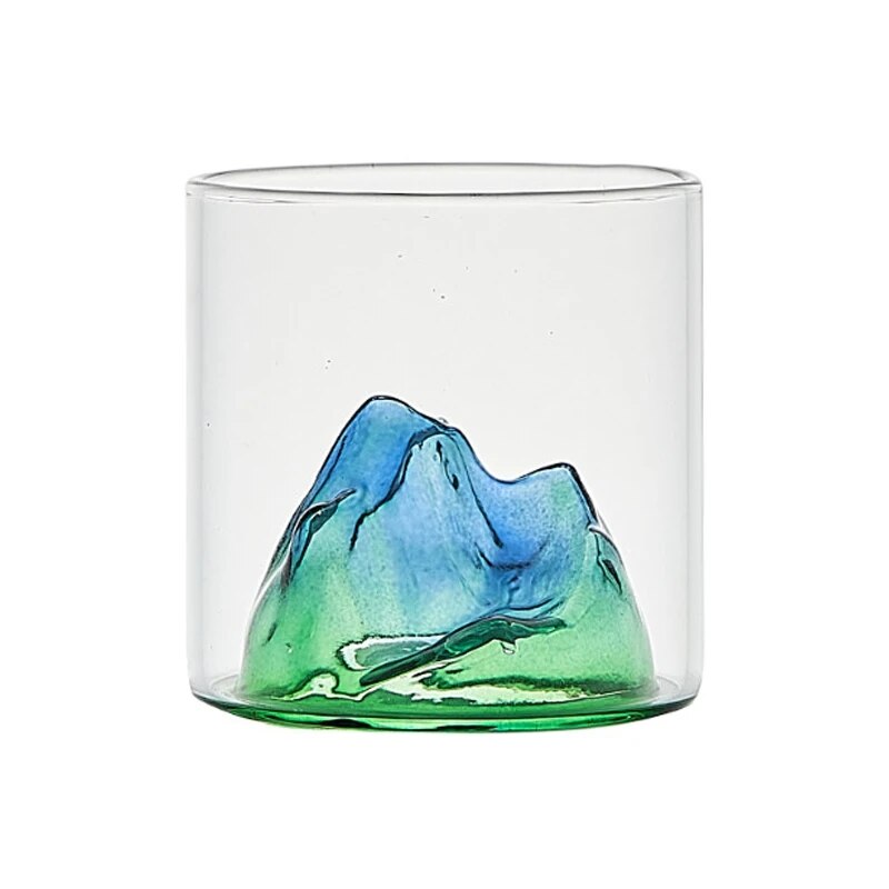 MGS Japanese Whisky Glass Cup 3D Mountain Water Glass - Man Gifts Shop