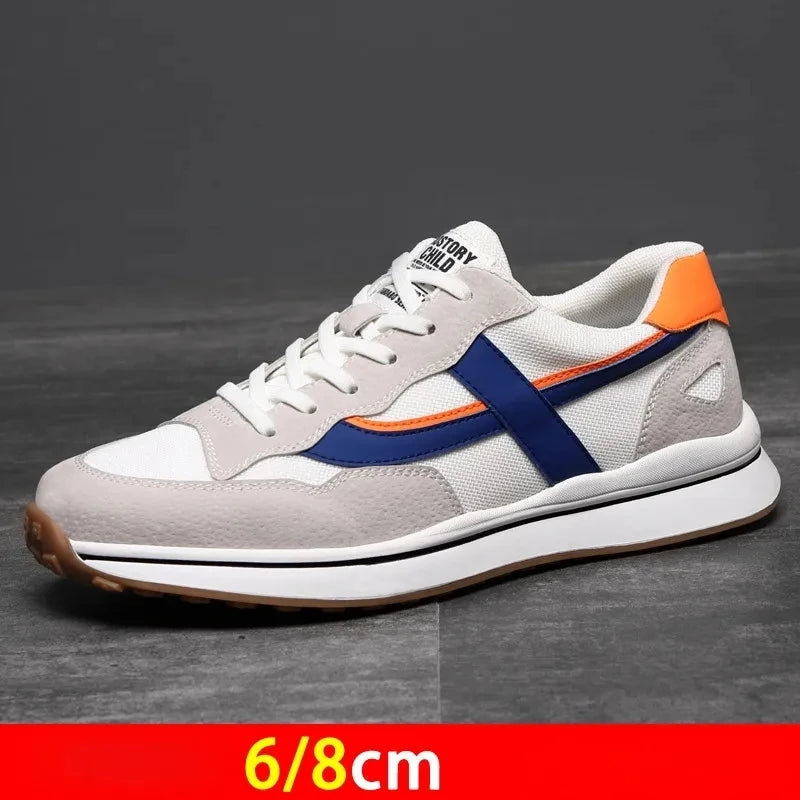 Men’s High-Quality Elevator Sneakers – Casual Trainers with Height Increase (2.4/3.1 Inches)