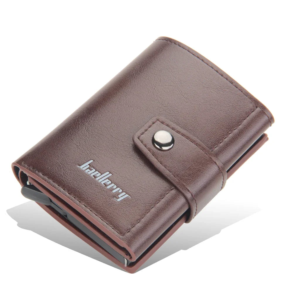 Personalized RFID-Blocking Leather Wallet for Men