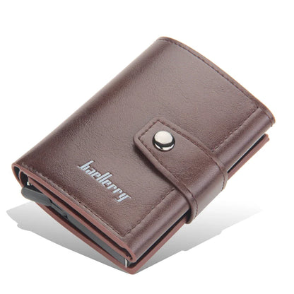 Personalized RFID-Blocking Leather Wallet for Men