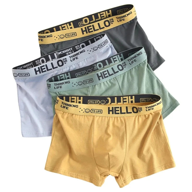 MGS 10Pcs - High Stretch Boxer Shorts / Tanga Breathable Soft Men's Shorts Comfortable Size L-4XL