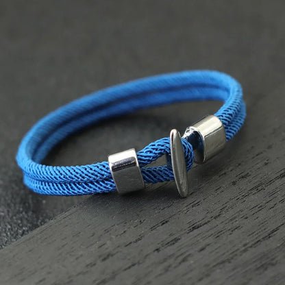 51Luckind Milan Rope Anchor Bracelet – Handmade Cotton Survival Jewelry for Men & Women