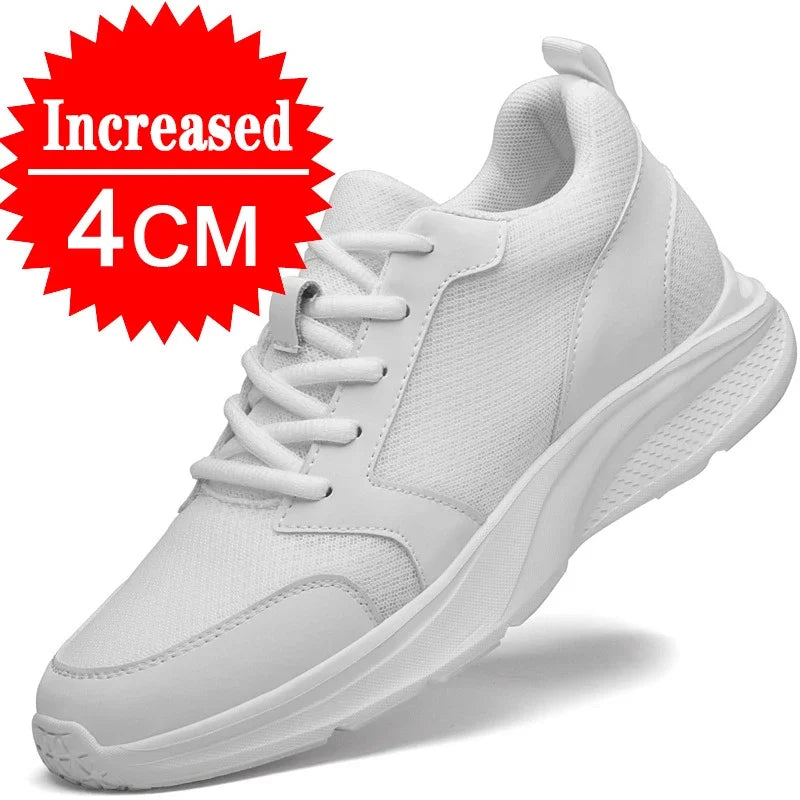 Men’s Height-Increase Elevator Sneakers | 8cm & 10cm Height Boost - Black