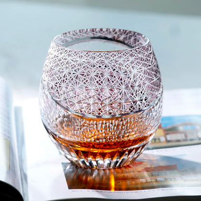 Handmade Edo Kiriko Crystal Whiskey Glass – Premium Japanese Cut Glass for Scotch, Bourbon & Cocktails