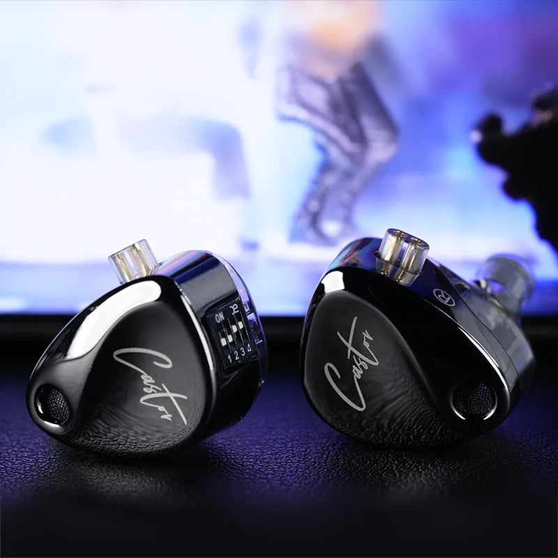 KZ Castor In Ear HiFi Earphone 2DD Dynamic High-end Tunable balanced armature Earphones