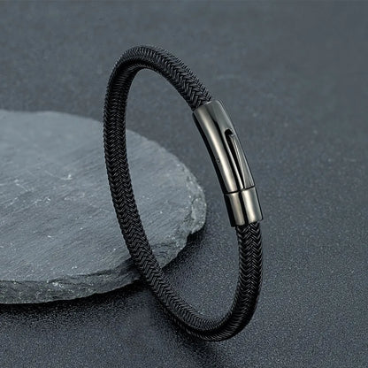 Minimalist Waterproof Steel Wire Cuff Bracelet – Classic Stainless Steel Charm Jewelry Gift