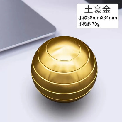 Desk Stress Relief: The Hypnotic Rotating Spherical Gyroscope Fidget Toy - Man Gifts Shop