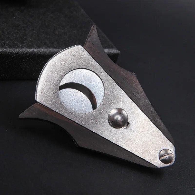 High-Quality Wooden Cigar Cutter with Sharp Blade - Man Gifts Shop