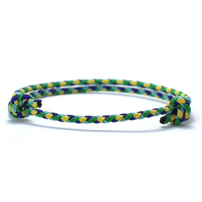 Braided Holiday Friendship Rope Bracelet