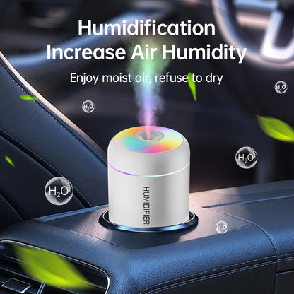 Mini 180ML USB Air Humidifier – Quiet Mist Diffuser with LED Lights