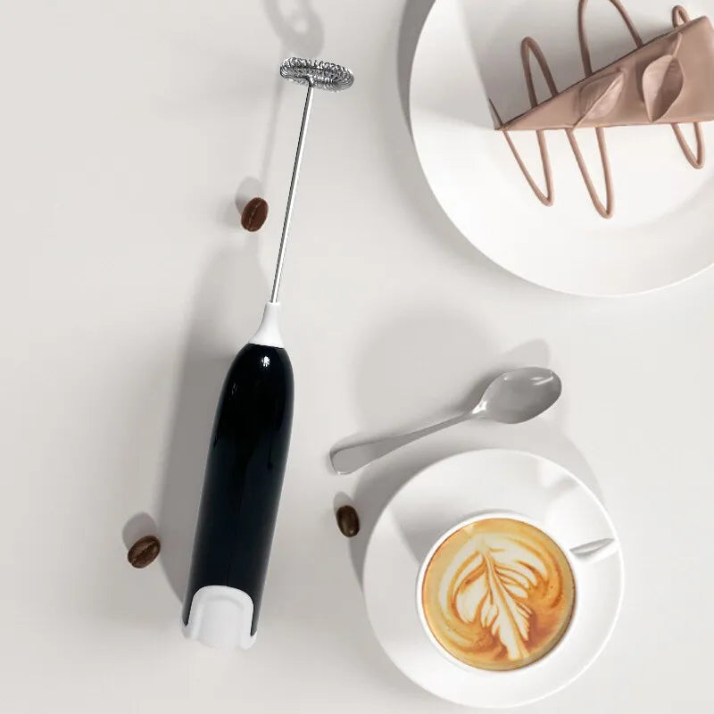 Electric Milk Frother Kitchen Drink Foamer Mixer Stirrer Coffee Cappuccino - Man Gifts Shop