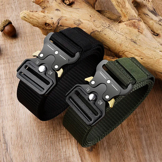 MGS Premium Men's Tactical Survival Belt: High-Quality Outdoor Gear with Multi-Functionality - Man Gifts Shop