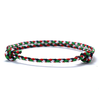 Braided Holiday Friendship Rope Bracelet