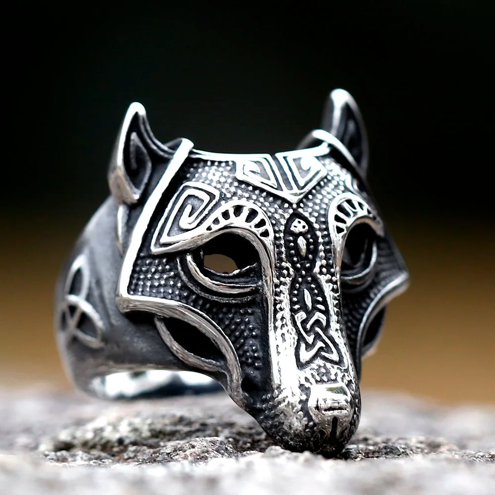 Forge Your Legacy: MGS Men's Viking Wolf 316L Stainless Steel Ring – Unleash Your Inner Warrior - Man Gifts Shop