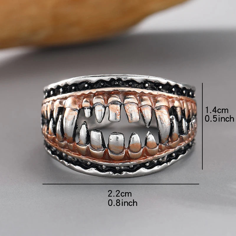 MGS Devil Tooth Open Zinc Alloy Ring