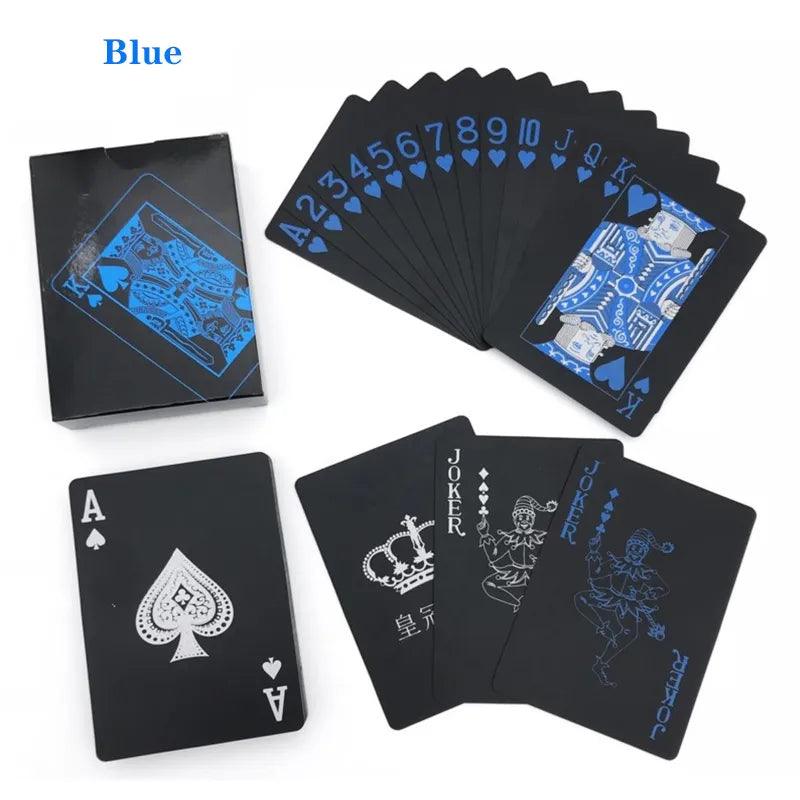 Black Plastic Playing Cards - Man Gifts Shop