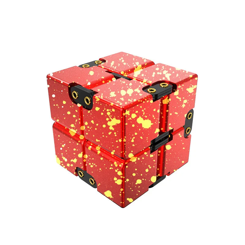 MGS Ease Stress with Our Metal Infinity Cube - Perfect Gift, Ideal for Anxiety Relief at the Office - Man Gifts Shop