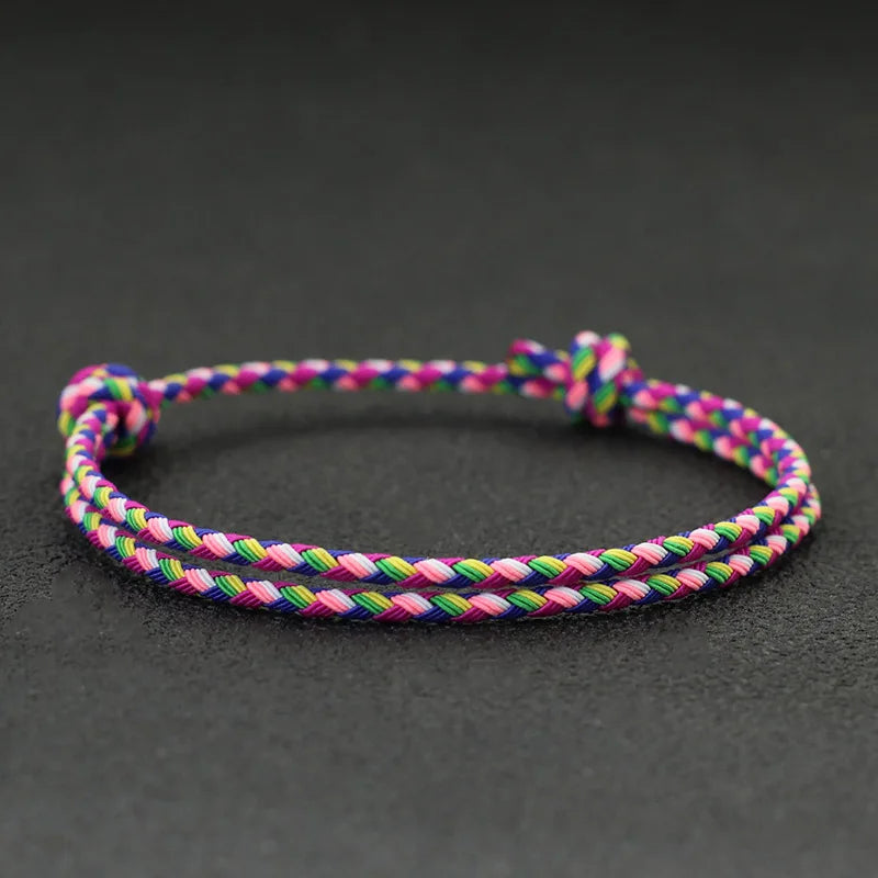 Braided Holiday Friendship Rope Bracelet