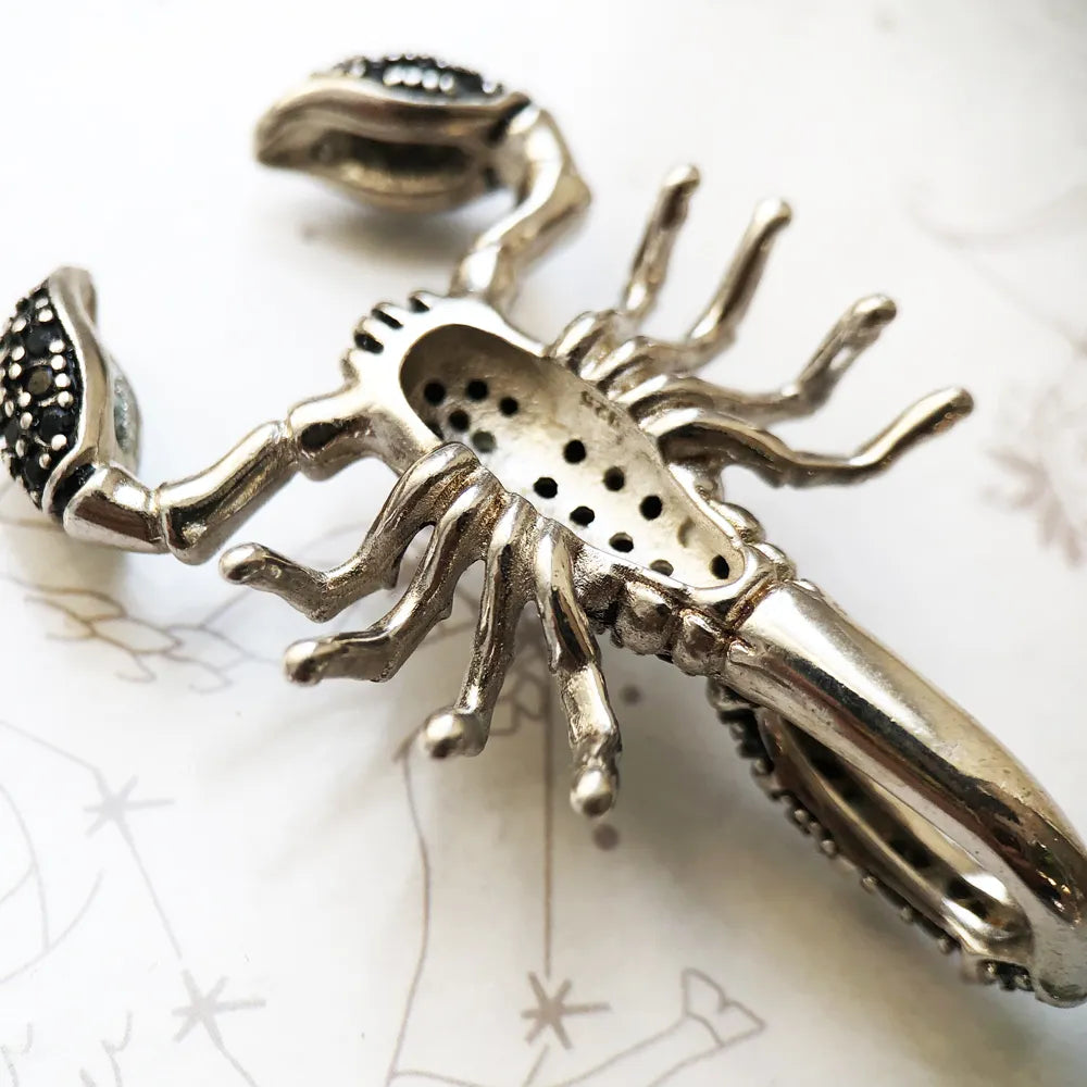 Black Scorpion 925 Sterling Silver Pendant - Man Gifts Shop